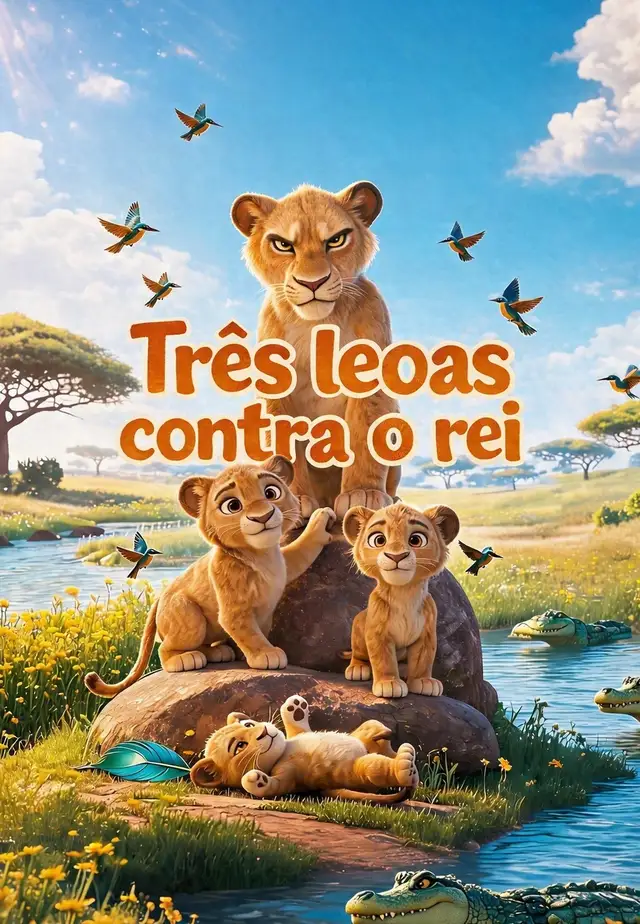 Três leoas contra o rei