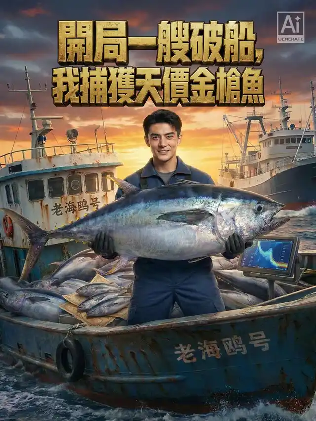 開局一艘破船，我捕獲天價金槍魚
