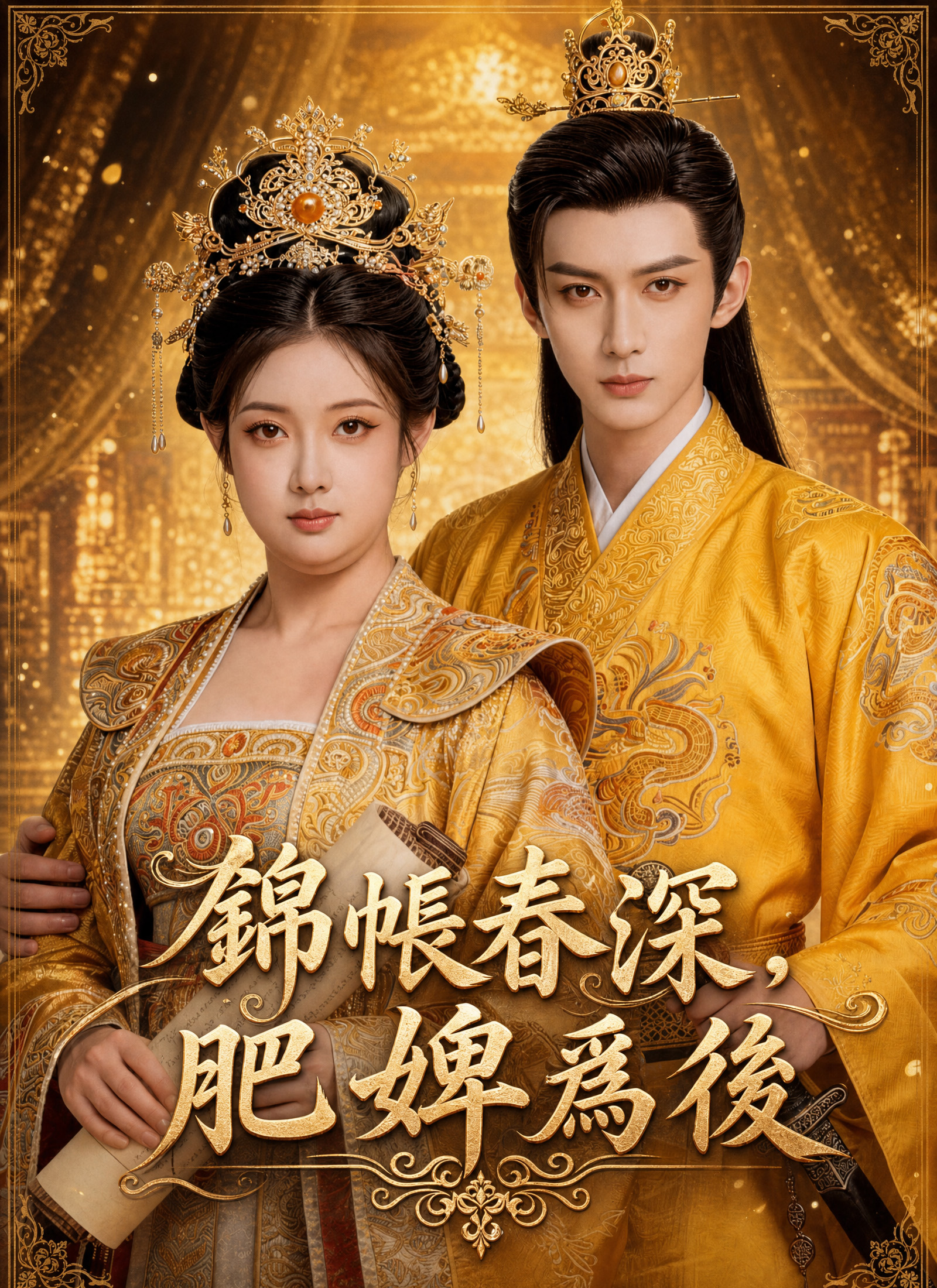 錦帳春深，肥婢爲後