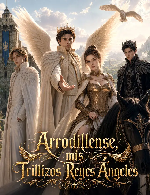 Arrodíllense, mis Trillizos Reyes Ángeles(Doblado)
