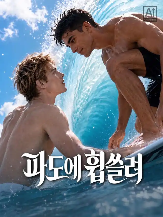 파도에 휩쓸려