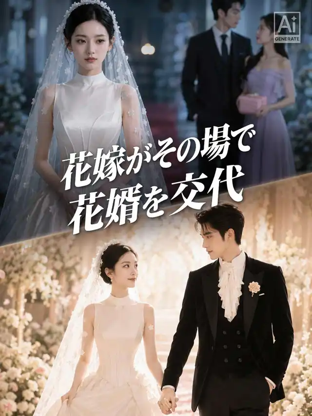 花嫁がその場で花婿を交代